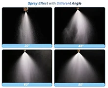 Misting Spray Nozzles Applications